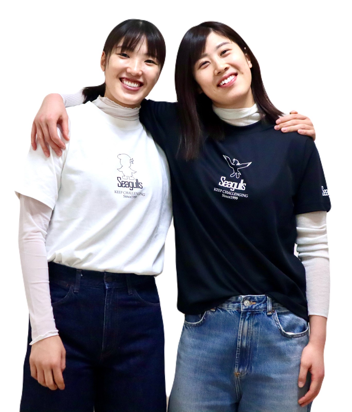 画像1: 岡山シーガルズ×JOHNBULL プリントTシャツ（ブラックorナチュラル）